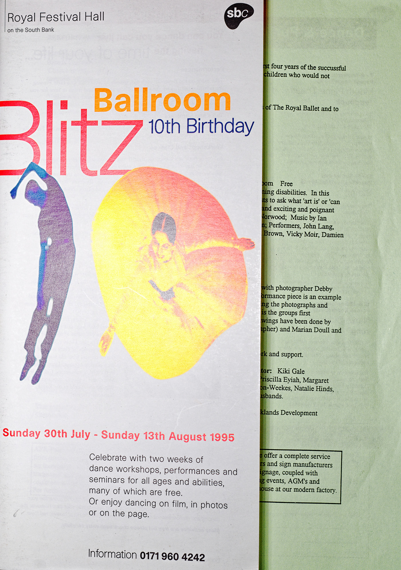 Ballroom blitz brochure 1995